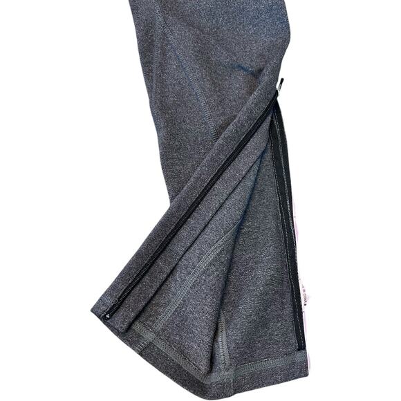 Alo Charcoal Gray Zip Ankle 7/8 Mid Rise Leggings Size XS Excellent Condition - Picture 4 of 12